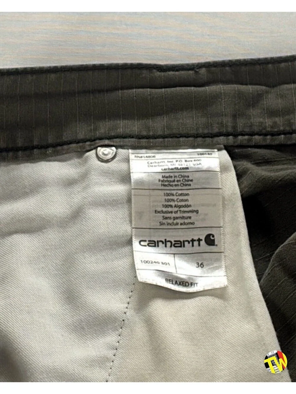 Carhartt Relaxed Fit Work Shorts Faded Black Canvas Utility